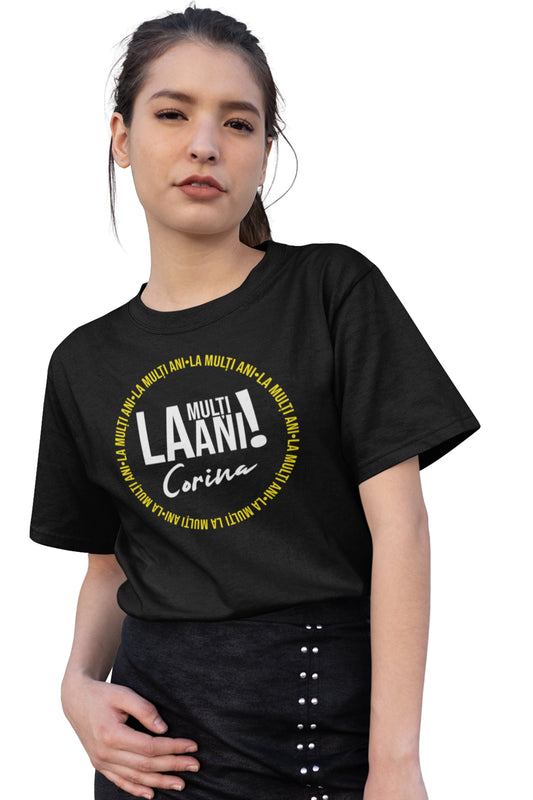 Tricou La mulți ani, Corina