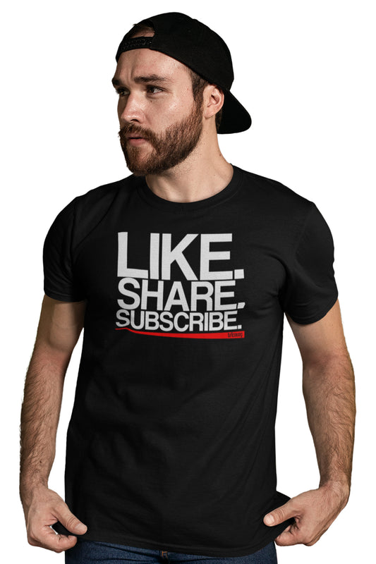 Tricou Like Share Subscribe