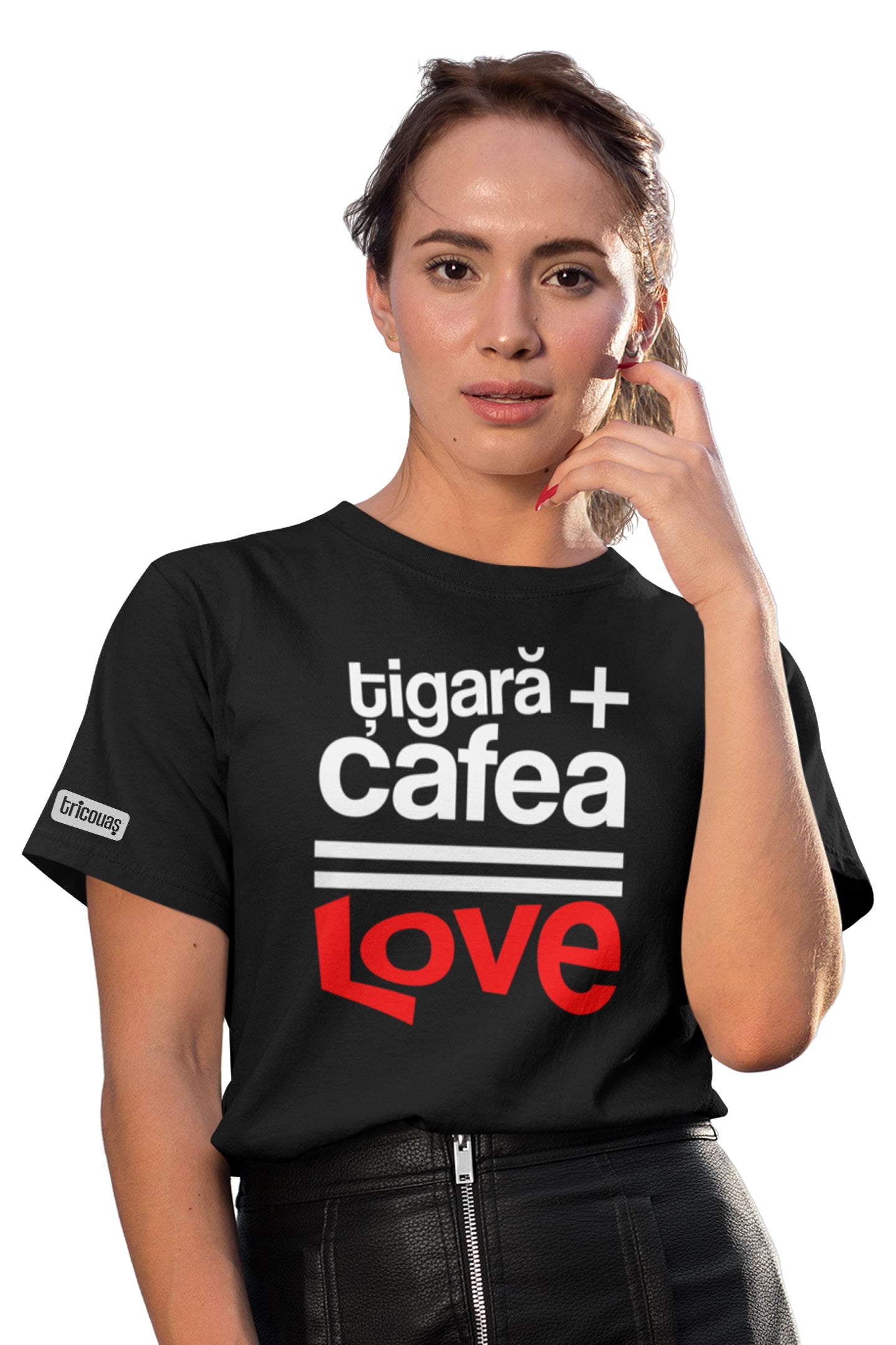 Tricou Țigară + Cafea = Love